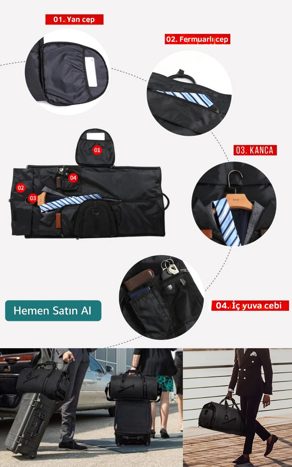 Katlanabilir Seyahat Çantası